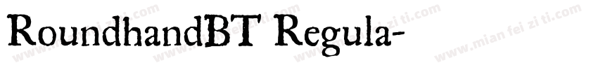RoundhandBT Regula字体转换